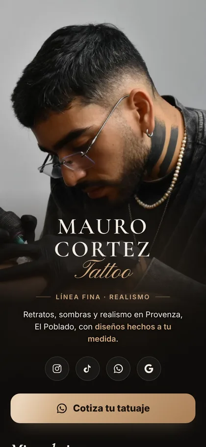 Página de Mauro Cortez Tattoo